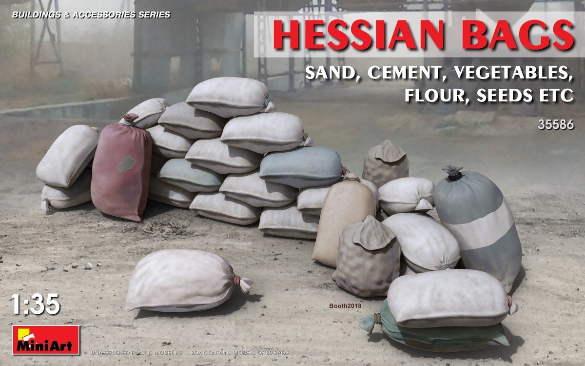 MiniArt 35586 Hessian Bags - sand, cement, vegetables, flour, seeds etc 1/35