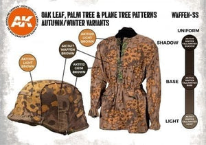 AK Interactive AK11625 OAK LEAF, PALM TREE &amp;amp; PLANE TREE PATTERNS AUTUMN/WINTER VARIANTS – image 3