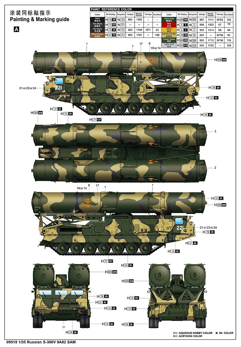 Trumpeter 09518 Russian S-300V 9A82 SAM 1/35 – zdjęcie 5