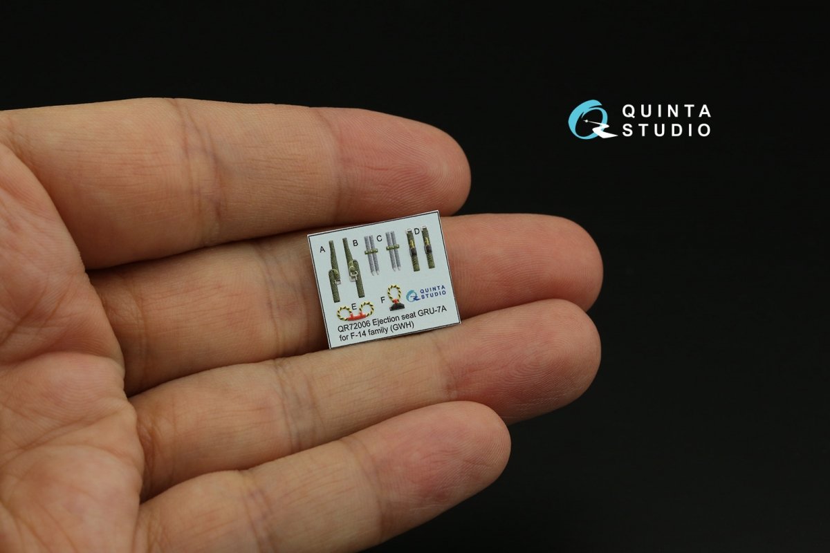 Quinta Studio QD72061 F-14B 3D-Printed &amp;amp; coloured Interior on decal paper (GWH) 1/72 – zdjęcie 7