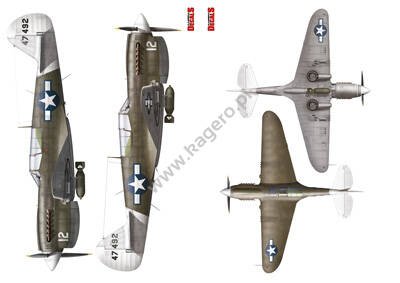Kagero KD72009 PACIFIC P-40N WARHAWKS. Part I 1/72 – zdjęcie 4