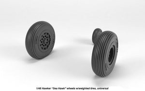 Armory Models AW48415 Hawker Sea Hawk wheels w/ weighted tires 1/48 – zdjęcie 2