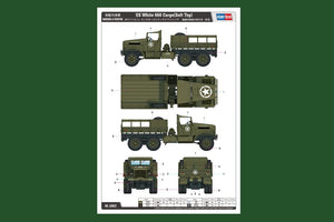 Hobby Boss 83802 US White 666 Cargo Soft Top 1/35 – zdjęcie 2