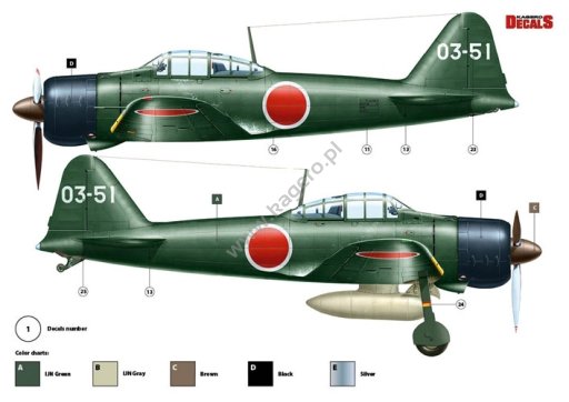 Kagero KD48005 Mitsubishi A6M2 Model 21 1/48 – immagine 4