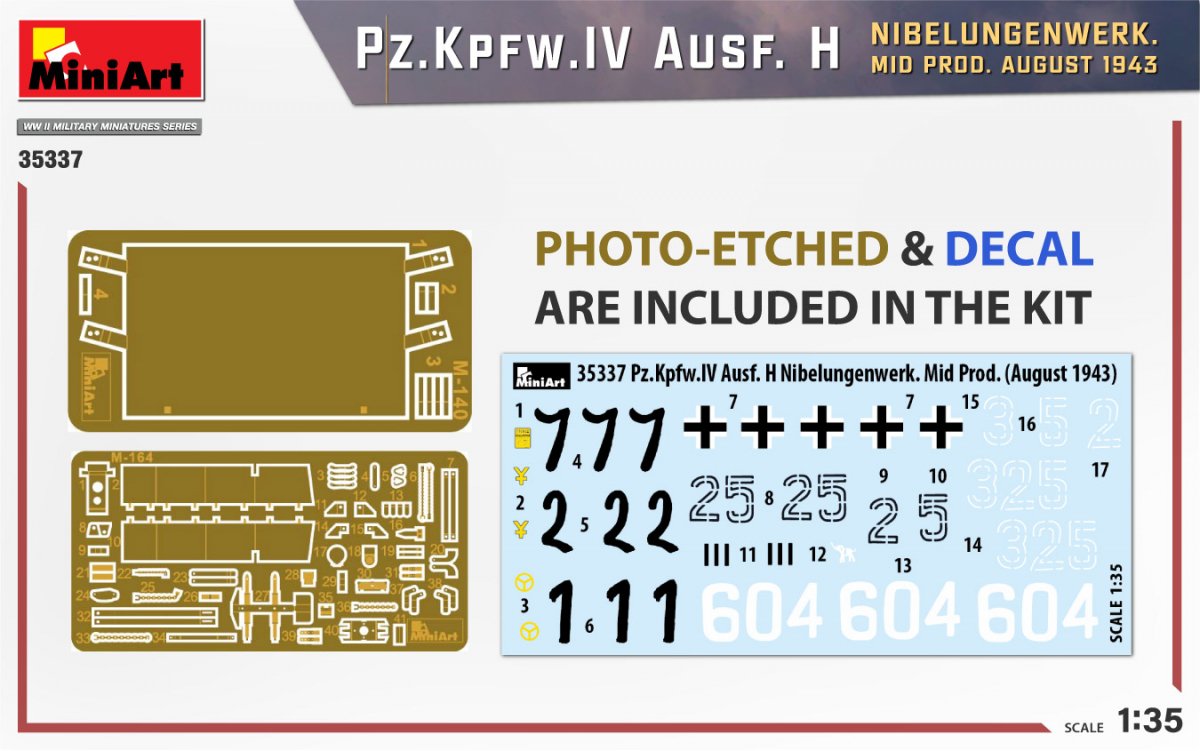 MiniArt 35337 Pz.Kpfw.IV Ausf. H NIBELUNGENWERK. MID PROD. AUGUST 1943 1/35 – immagine 2