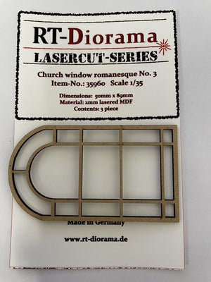 RT-Diorama 35960 Church window romanesque No.3 (3pcs) 1/35