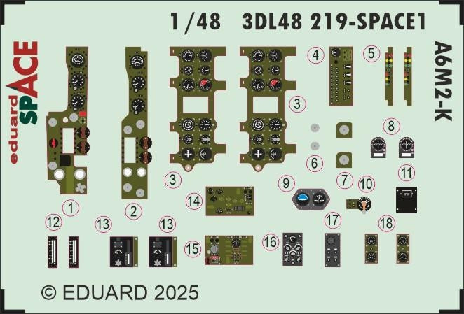 Eduard 3DL48219 A6M2-K SPACE EDUARD 1/48 – immagine 3