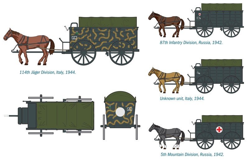 Italeri 6517 Hf.2 Schwerer Heeresfeldwagen 1/35 – zdjęcie 4