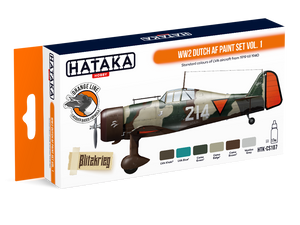 Hataka HTK-CS107 WW2 Dutch AF paint set vol.1 (6x17ml)