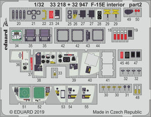 Eduard 32947 F-15E interior 1/32 TAMIYA – zdjęcie 2