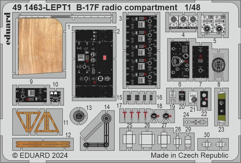 Eduard BIG49427 B-17F alternate nose (frame X) PART I EDUARD 1/48 – image 6