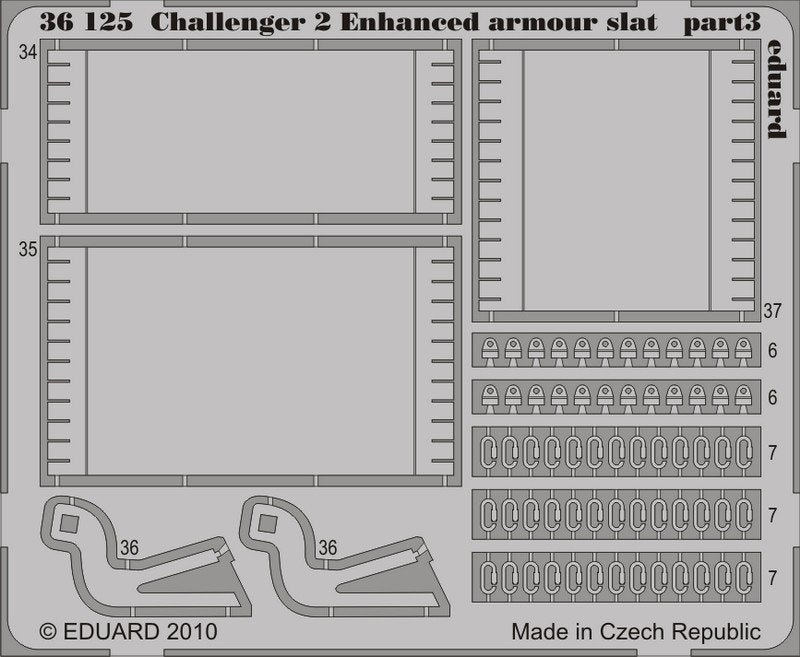 Eduard 36125 Challenger 2 Enhanced armour slat 1/35 Trumpeter – zdjęcie 3