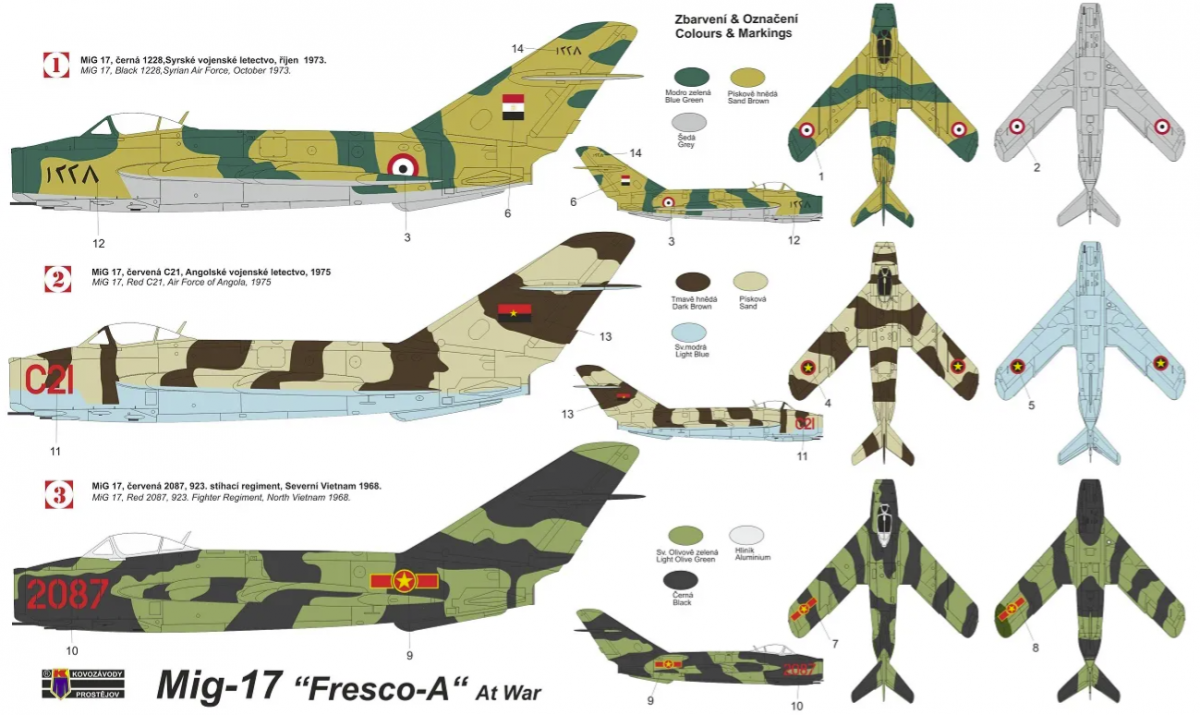 Kovozavody Prostejov KPM4826 MiG-17 „Fresco-A“ At War 1/48 – zdjęcie 2