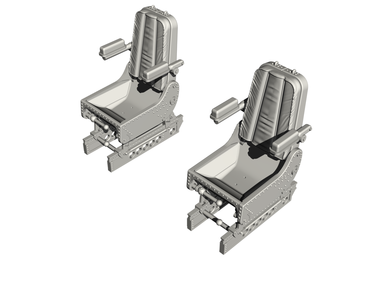 CMK Q48353 Siebel Si 204/Aero C-3 Pilots&amp;#39; Seats 1/48