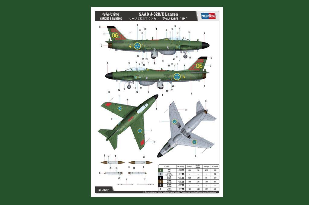 Hobby Boss 81752 SAAB J-32B/E Lansen – image 2