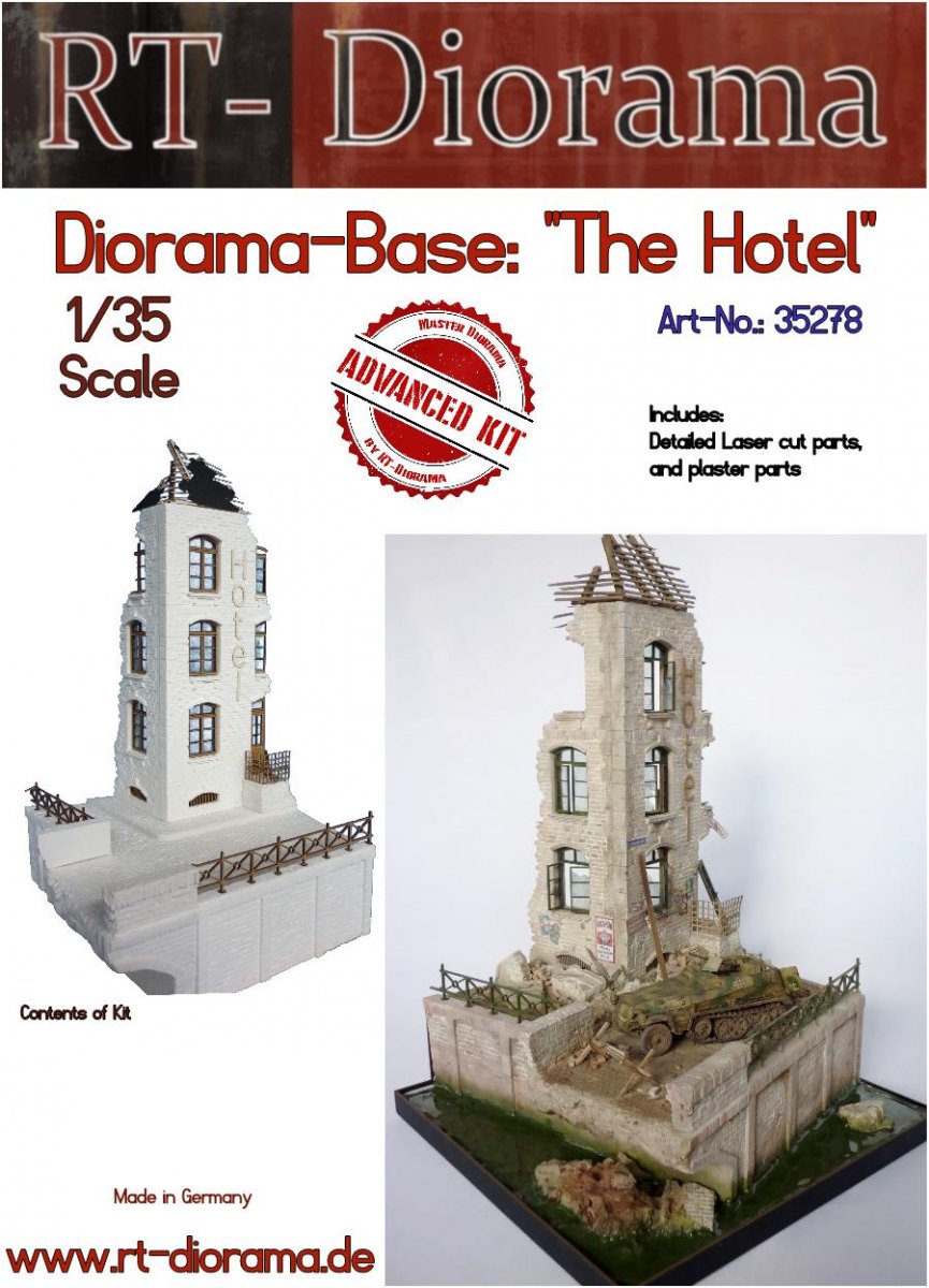 RT-Diorama 35278 Diorama-Base: "The Hotel" 1/35