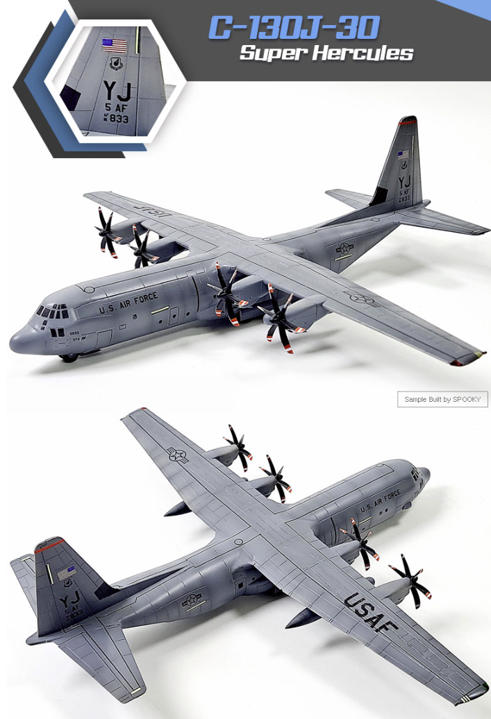 Academy 12631 C-130J-30 Hercules 1/144 – zdjęcie 5