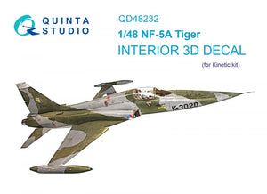 Quinta Studio QD48232 NF-5A 3D-Printed &amp;amp; coloured Interior on decal paper (Kinetic) 1/48