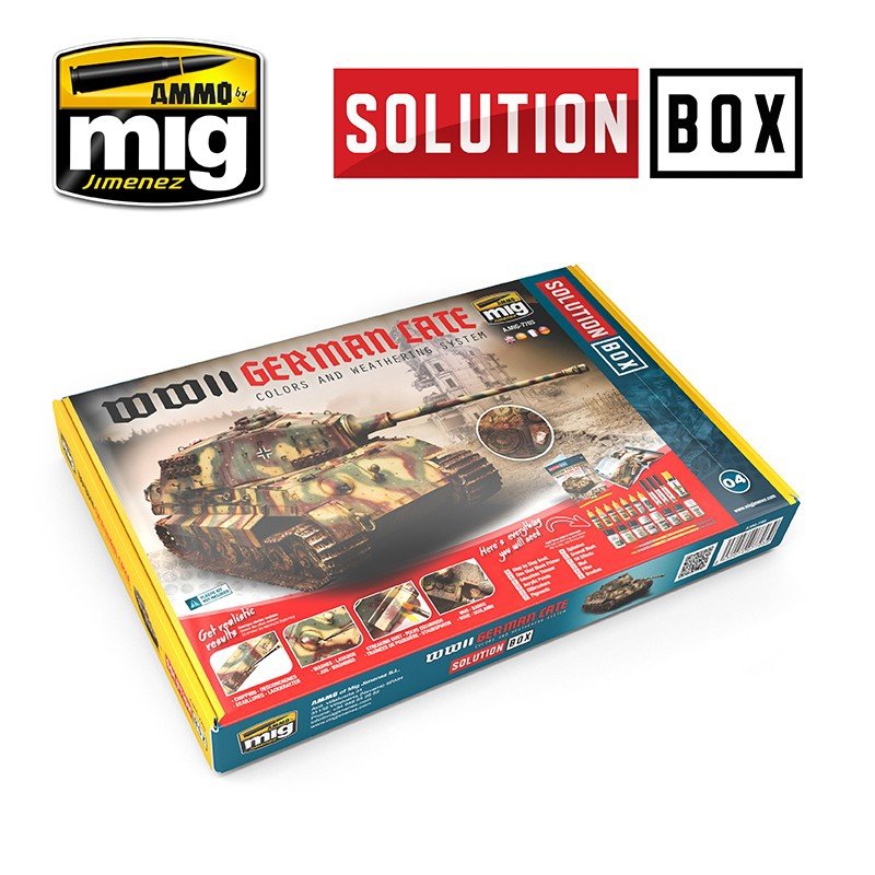 AMMO of Mig Jimenez 7703 WWII GERMAN LATE SOLUTION BOX