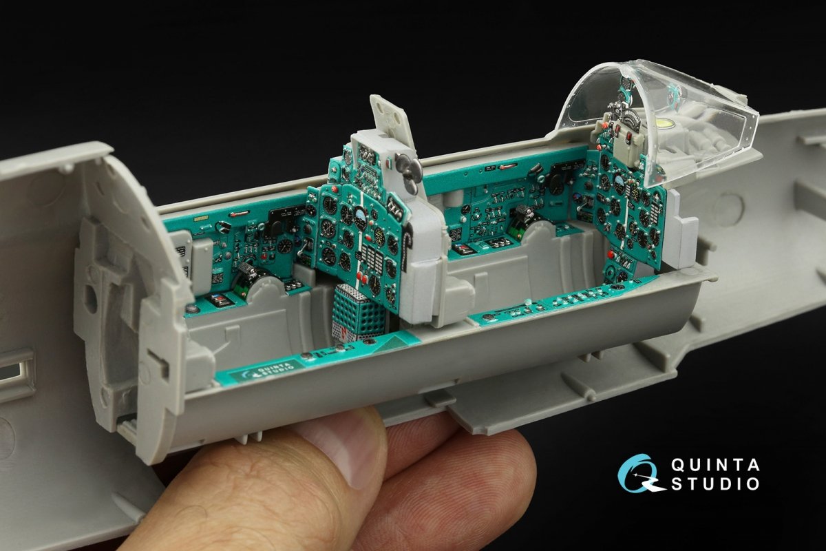Quinta Studio QD32121 MiG-21UM 3D-Printed &amp;amp; colored Interior on decal paper (Trumpeter) 1/32 – image 3