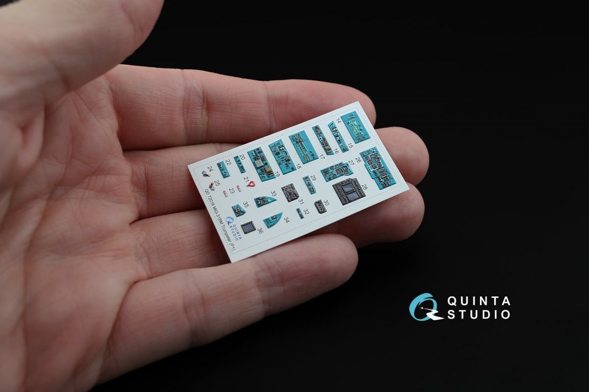 Quinta Studio QD72016 MiG-31BM 3D-Printed &amp;amp; colored Interior on decal paper (for Trumpeter kit) 1/72 – image 3