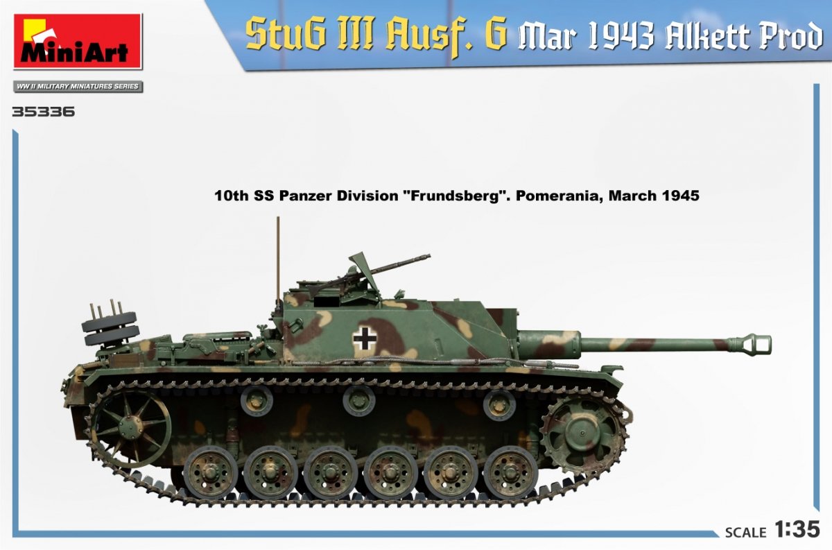 Mini Art 35336 StuG III Ausf. G Mar 1943 Alkett Prod 1/35 – zdjęcie 7