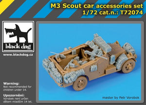 Black Dog T72074 M 3 Scout car accessories set for Italeri 1/72 – immagine 2
