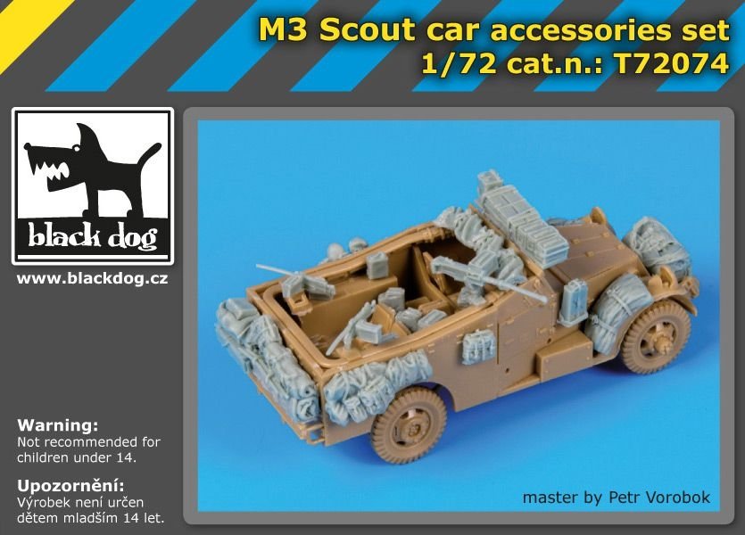 Black Dog T72074 M 3 Scout car accessories set for Italeri 1/72 – immagine 2