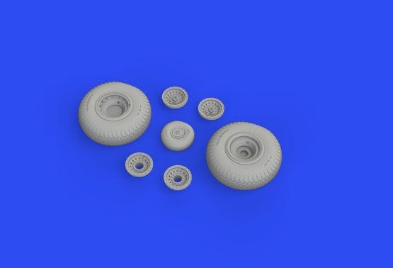 Roues Eduard 648645 B-17 à bande de roulement rhombique HONG KONG MODELS 1/48 – image 2