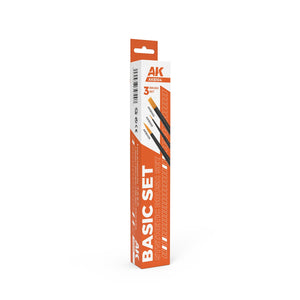 AK Interactive AKB104 ENSEMBLE DE BALAIS DE BASE – image 2