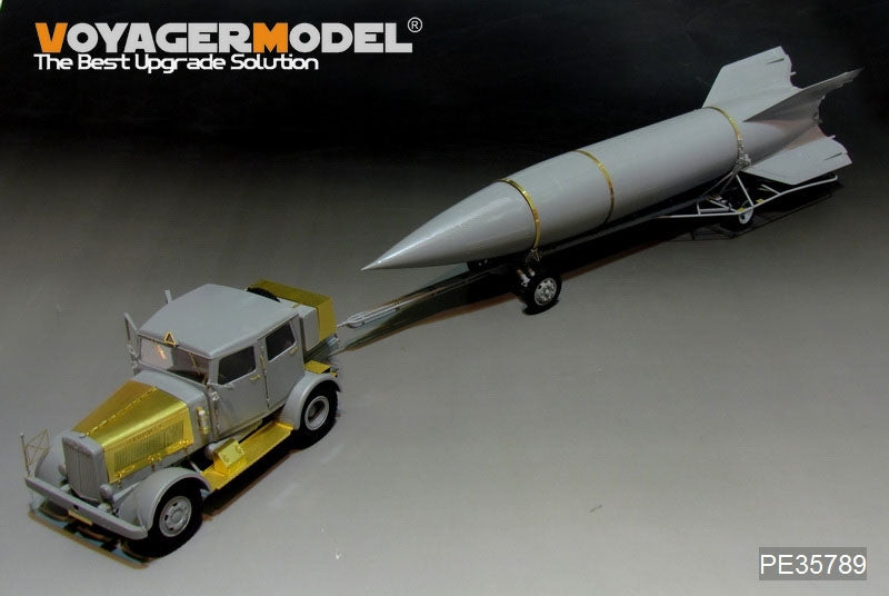 Voyager Model PE35789 WWII Hanomag SS100 Military Car w/V2 Rocket Transporter For TAKOM 2110 1/35 – zdjęcie 3