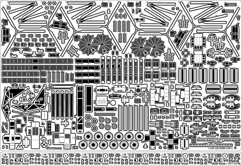 Pontos 37001R1 USS LHD-2 Essex Kit+Detail Up Set 1/350 – image 11