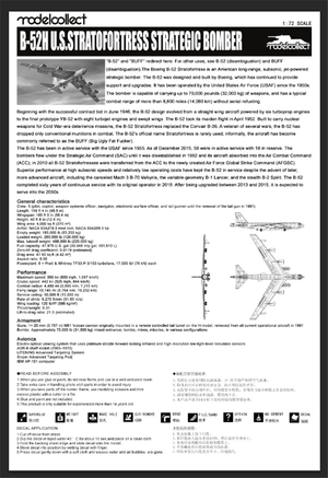 Modelcollect UA72200 B-52H U.S. Stratofortress strategic Bomber 1/72 – zdjęcie 26