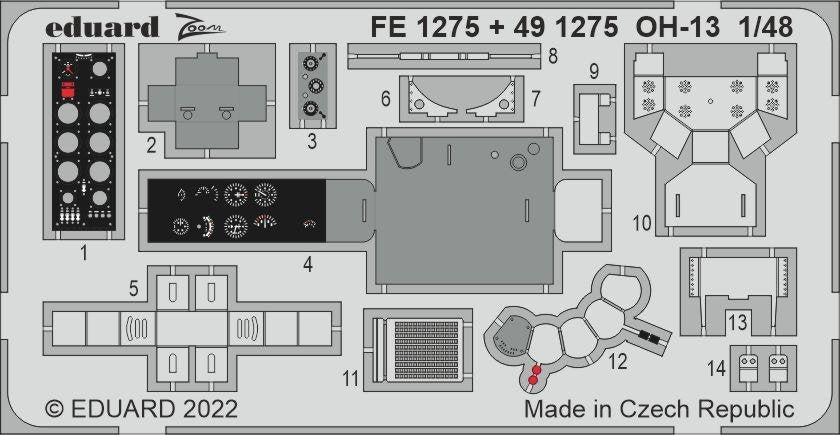 Eduard BIG49336 OH-13 ITALERI 1/48 – zdjęcie 2