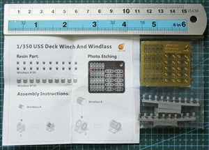 Very Fire USS01 USS deck winch and windlass two types (30 sets) 1/350 – zdjęcie 2
