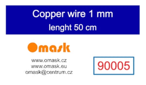 Omask 90005 Copper wire 1,0 mm lenght 50 cm