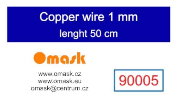 Omask 90005 Copper wire 1,0 mm lenght 50 cm