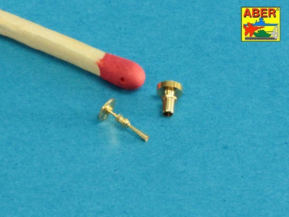 Aber 35L-171 Set of gun barrel tips for MG 08 x3 pcs. And barrel tips for MG 08/15 x 3 pcs. 1/35 – zdjęcie 6