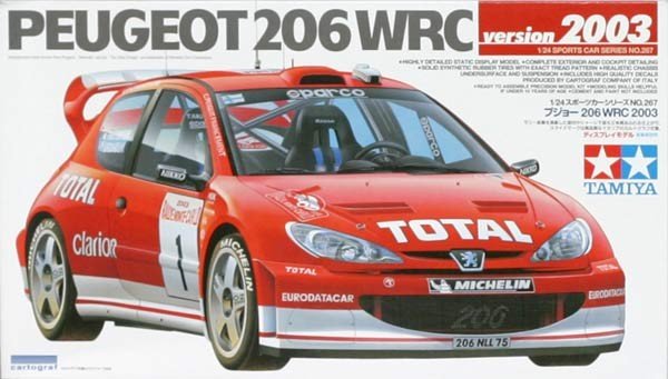 Tamiya 24267 Peugeot 206 WRC version 2003 1/24