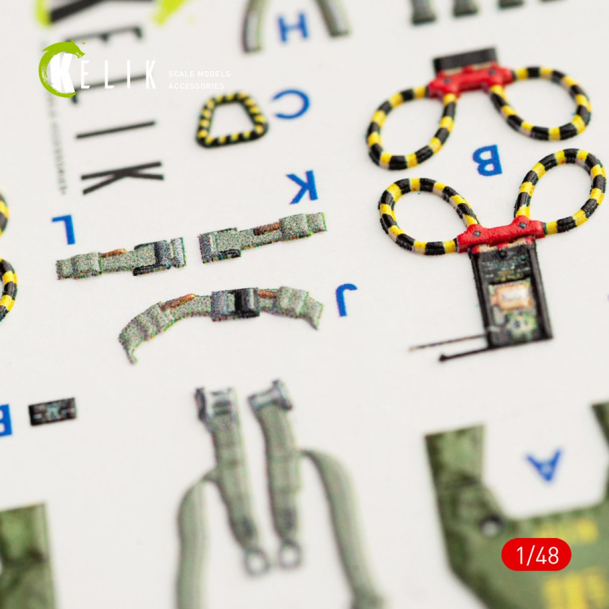 KELIK K48056 F-4G INTERIOR 3D DECALS FOR MENG KIT 1/48 – image 8