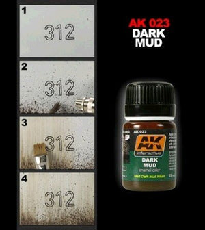 AK Interactive AK023 Dark Mud Effect 35ml – zdjęcie 2