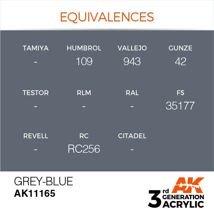 AK Interactive AK11165 GREY-BLUE – STANDARD 17ml – zdjęcie 3