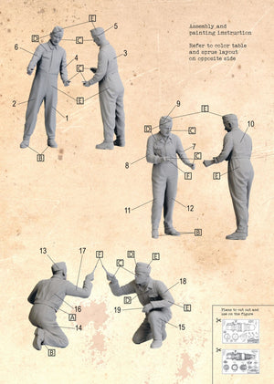 Das Werk DW32101 German Mechanics WW2 with Technical Drawings 1/32