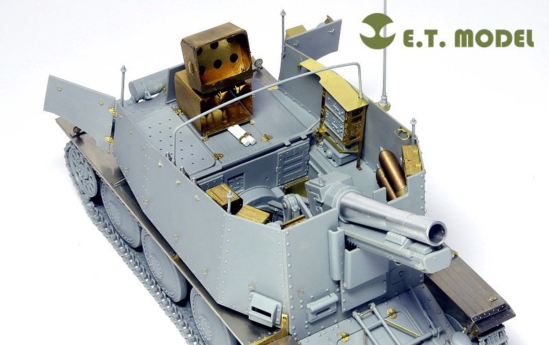 ET Model E35-005 WWII German Sd.Kfz.138/1 Ausf.H 15cm sIG33/1 “Grille” (For DRAGON 6470) (1/35) – image 10