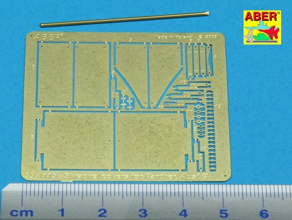 Aber 35A115 Aditional shrapnel covers for Panther Ausf.G 1/35 – zdjęcie 2