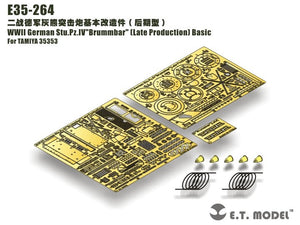 E.T. Model E35-264 WWII German Stu.Pz.IV&amp;quot;Brummbar&amp;quot;（Late Production) Basic Tamiya 35353 1/35