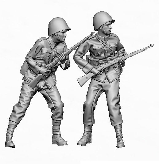 Glowel Miniatures 35041 Polish infantry combat poses 1/35 – zdjęcie 2