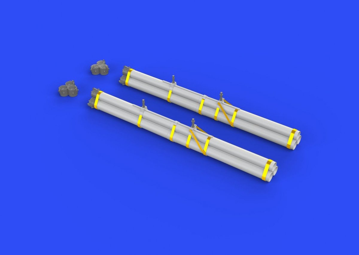 Eduard 632082 Bazooka rocket launchers for P-40 1/32 – zdjęcie 2