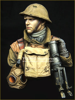 Young Miniatures YM1875 British LEWIS Gunner WWI 1/10 – image 3
