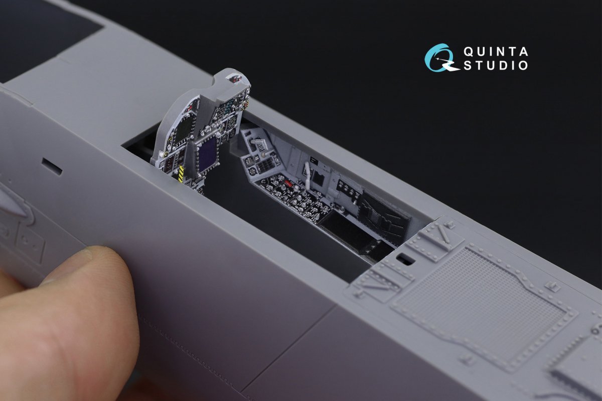 Quinta Studio QD32101 F/A-18C Early 3D-Printed &amp;amp; coloured Interior on decal paper (for Academy kit) 1/32 – zdjęcie 3